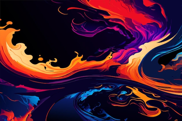 Abstract multicolored backdrop with flowing background