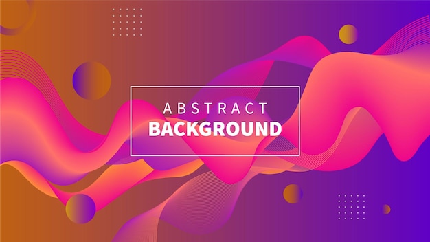 Abstract multicolored bright background wavy lines space