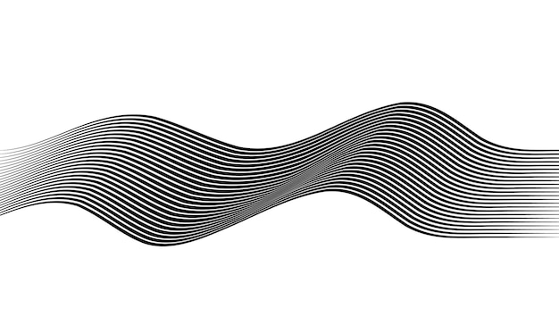 Abstract Multy Line Wave Art Achtergrondmalplaatje