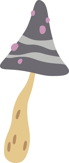 Vector abstract mushroom toadstool