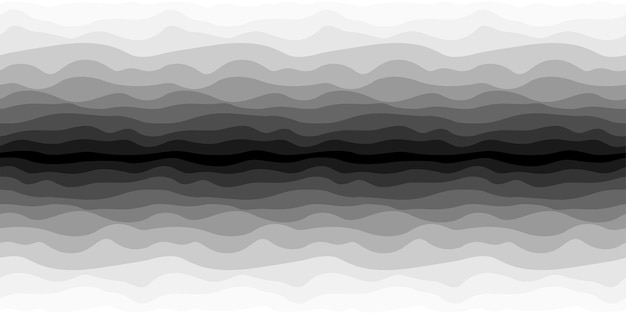 Abstract naadloos golvend perspectief achtergrond halftoonverloopontwerp creatief illusiepatroon