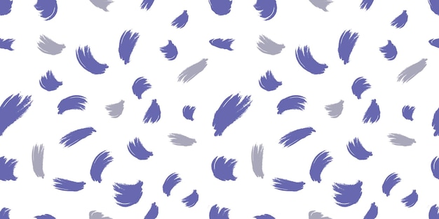 Abstract naadloos patroon Penseelstreken paarse achtergrond in trendy kleur Very Peri Vector illustration
