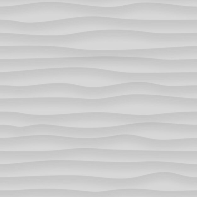 Vector abstract naadloos patroon van golvende lijnen met schaduwen in grijze kleuren