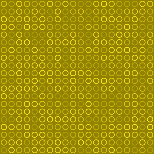 Vector abstract naadloos patroon van kleine ringen of pixels in gele kleuren