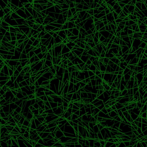 Abstract naadloos patroon van willekeurig gerangschikte lijnen in groene kleuren