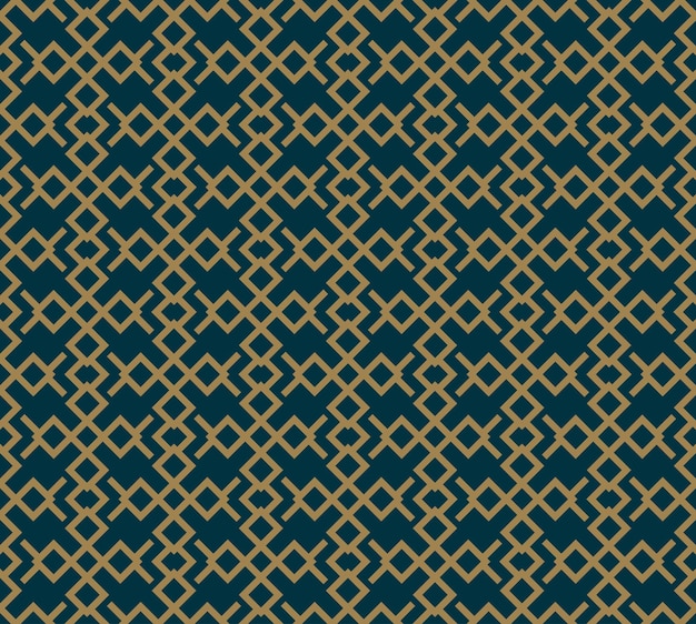 Abstract naadloos patroon Vector naadloos patroon Herhalende geometrische ornament luxe goud blauwe kleur