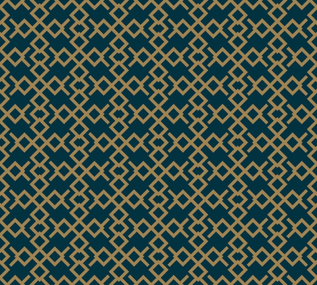 Abstract naadloos patroon Vector naadloos patroon Herhalende geometrische ornament luxe goud blauwe kleur