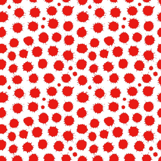 Abstract naadloos spatten rood patroon