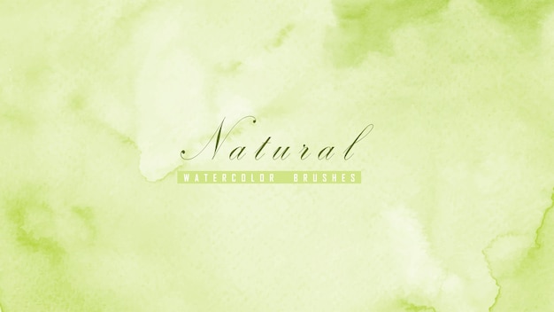 Vector abstract natural background designed with green watercolor stains.