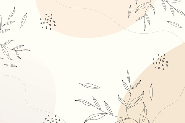 Vector abstract natural background hand draw