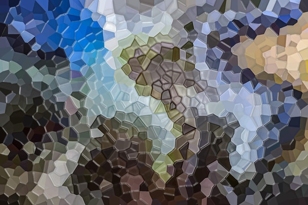 Abstract nature low poly marble plastic stony mosaic tiles texture background.