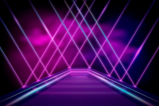 Abstract neon background design