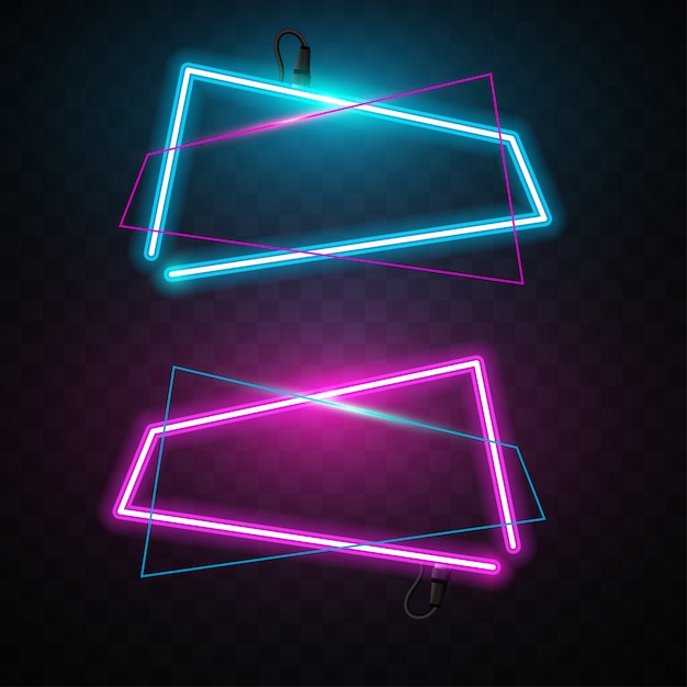 Abstract neon banner