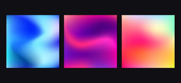 Vector abstract neon blur gradient background