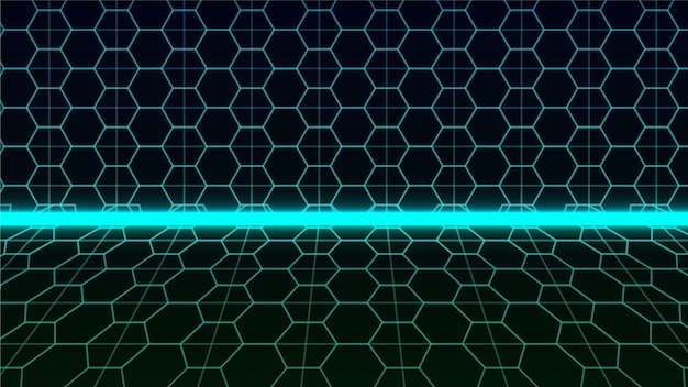 abstract neon hexagonal beckground.
Vector illustration