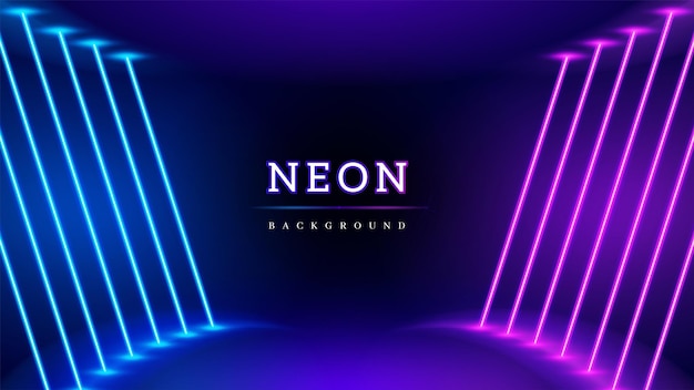 Abstract neon light background