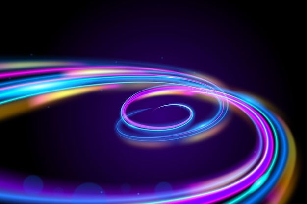 Vector abstract neon lights background