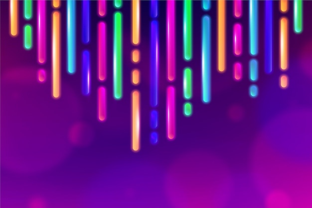 Vector abstract neon lights background