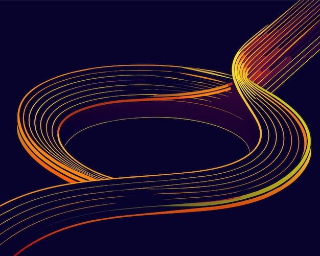Вектор Абстрактный неоновый линейный фон геометрический футуристический красочный прекрасный удивительный нереальный