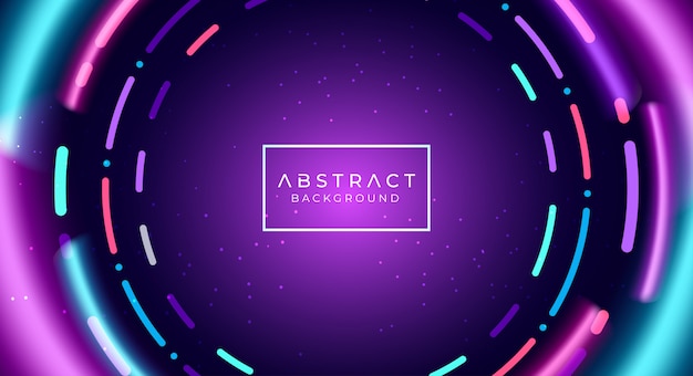 Abstract neon tunnel background