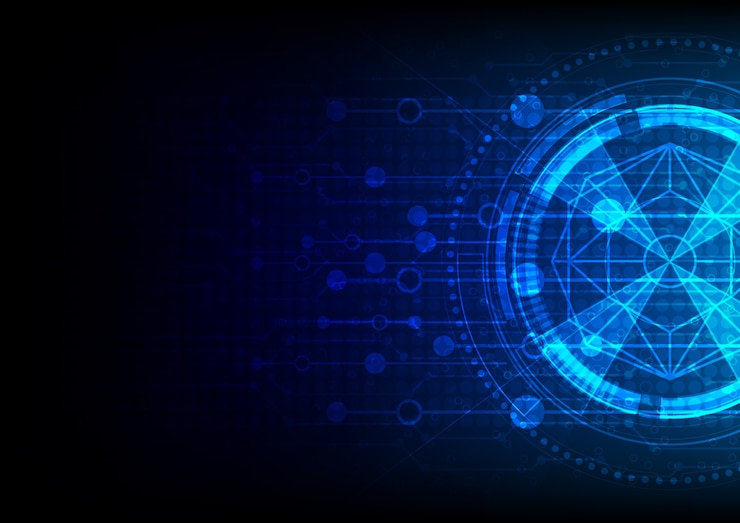 Vector abstract network technology background
