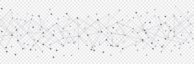 벡터 추상 네트워크 기술 기하학적 점 네트워크 클립 아트 점과 선 연결 글로벌 네트워크 연결 신경총 배경 벡터 일러스트와 함께 디지털 기술