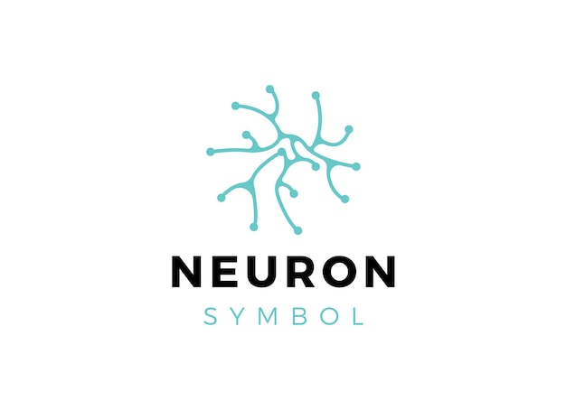 Абстрактный вектор шаблона логотипа Neuron