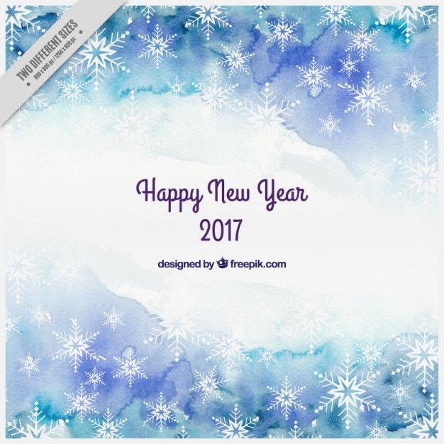 Abstract new year background in warercolor style