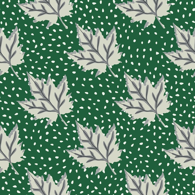 추상 오크 잎 원활한 패턴 단풍나무 단풍 배경
