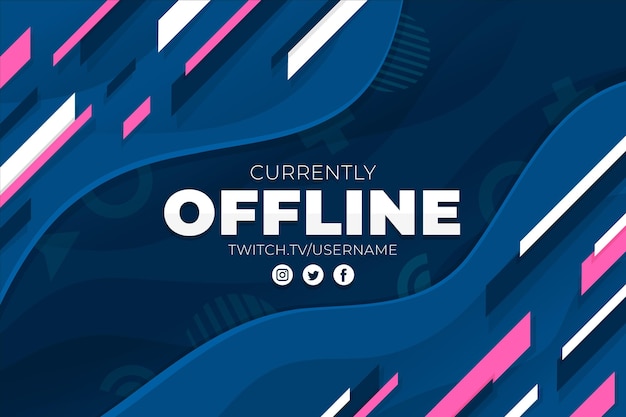 Banner astratto twitch offline