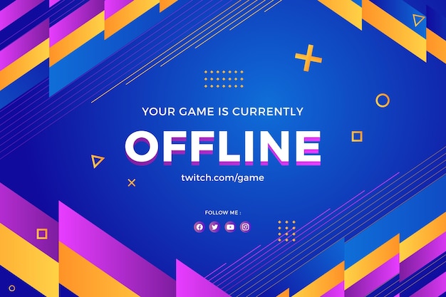 Banner astratto twitch offline