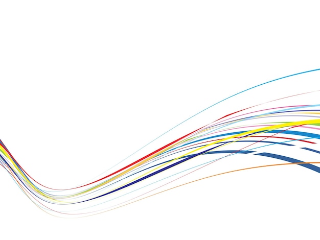 Abstract ontwerp als achtergrond met regenbooggolflijn