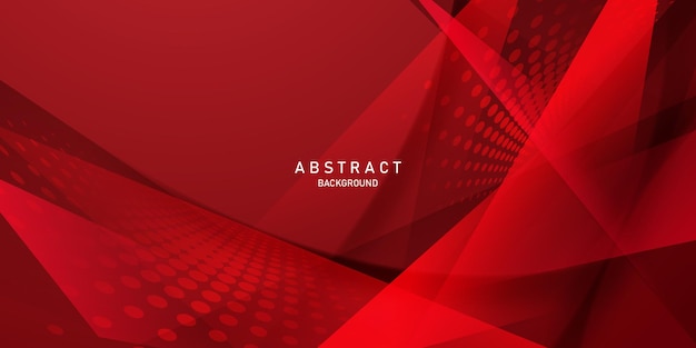 Abstract ontwerp als achtergrond met rode geometrische elementenvector