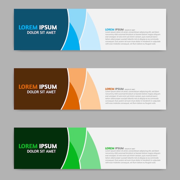 Abstract ontwerp banner sjabloon