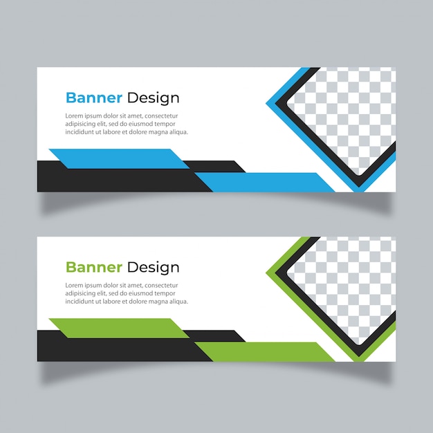 Vector abstract ontwerp banner websjabloon.