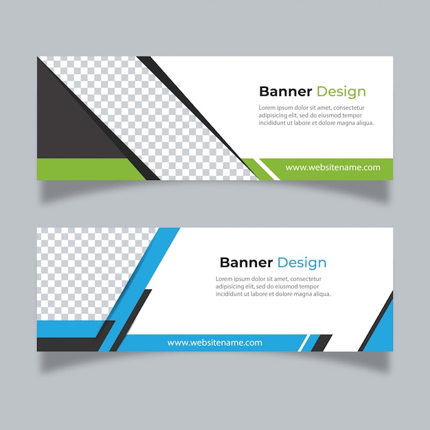 Vector abstract ontwerp banner websjabloon.