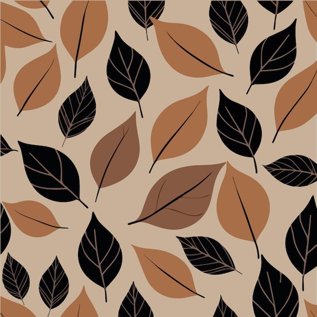 Abstract ontwerp van bladeren en bloemen