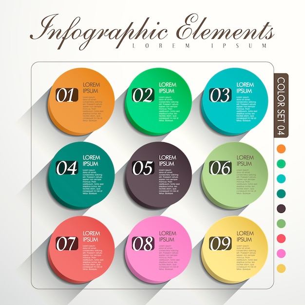 abstract optie infographics