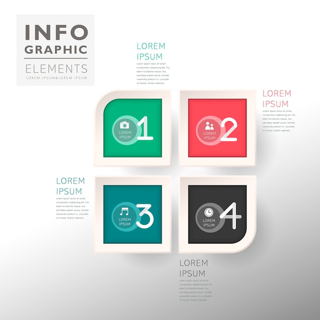 abstract optie infographics