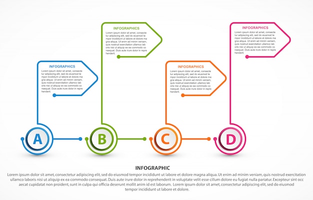 Abstract options infographics template.