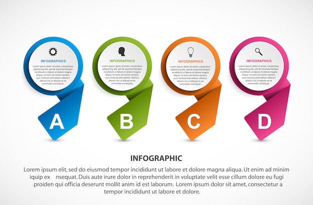 Абстрактные варианты инфографика шаблон.