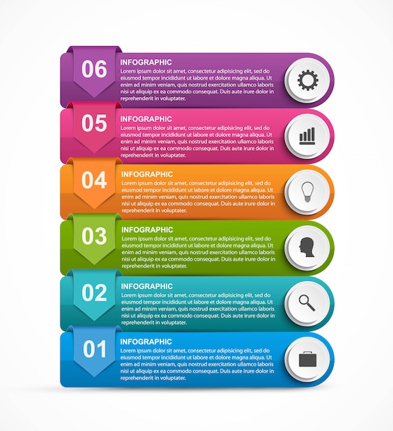 Abstract options infographics template.