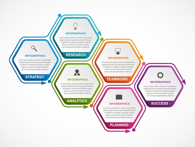 Abstract options infographics template.