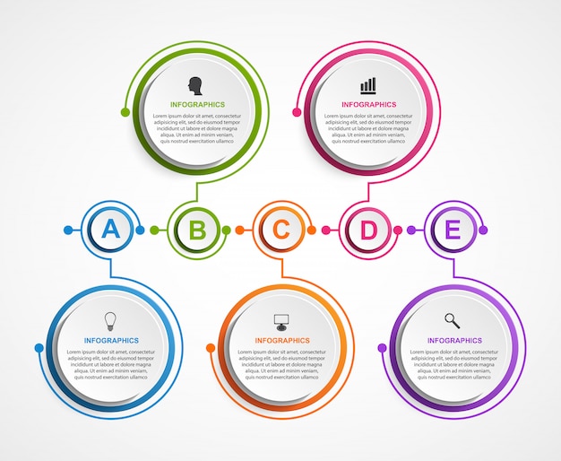 Абстрактные варианты инфографика шаблон.