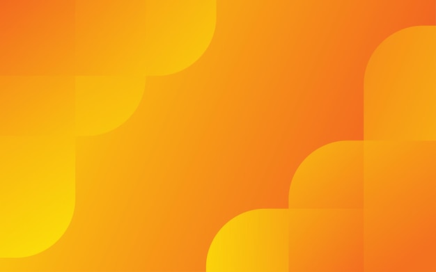抽象的なオレンジと黄色の幾何学的な背景動的図形組成ポスターのクールな背景デザイン ベクトル イラスト
