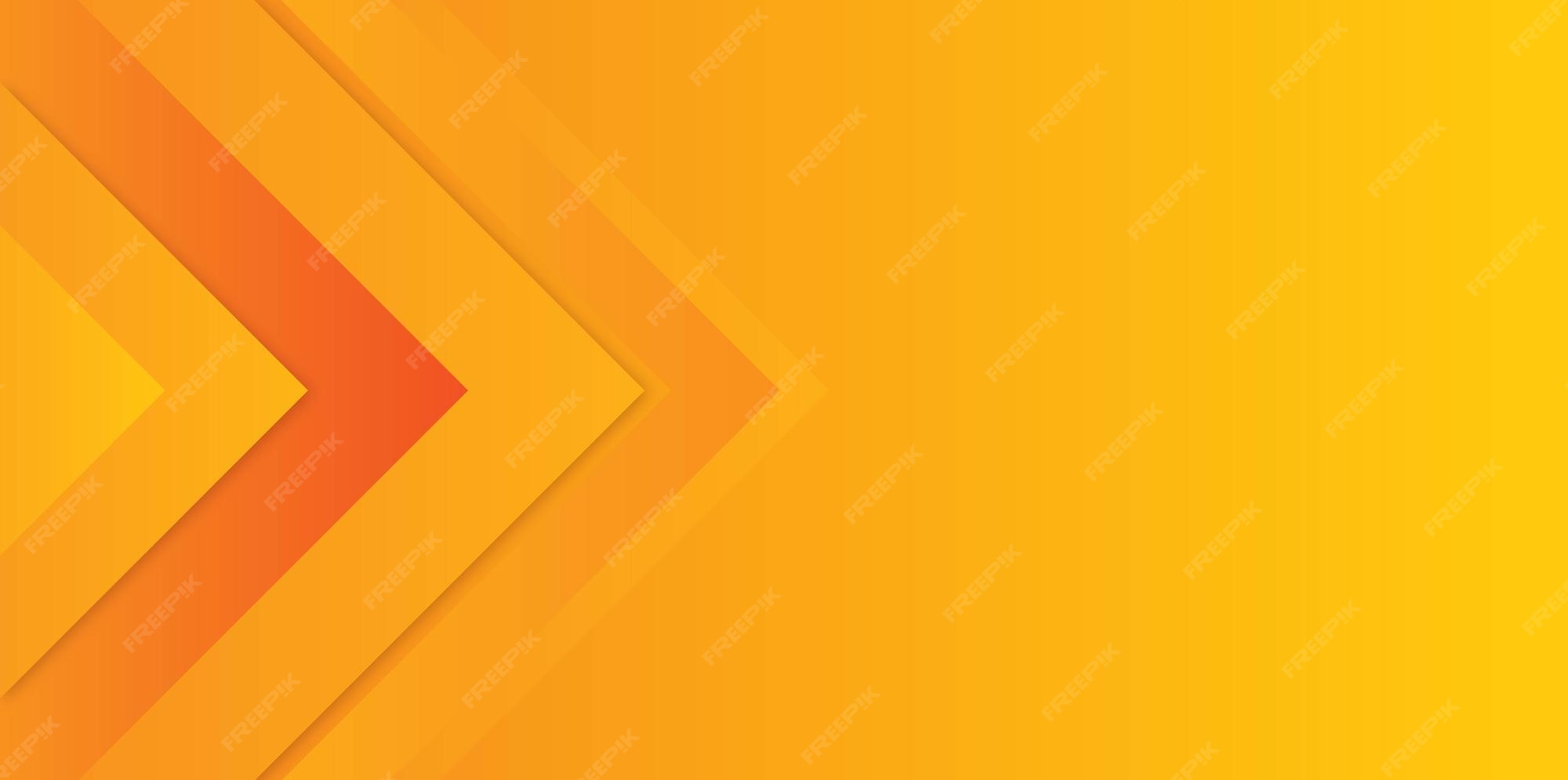 Premium Vector | Abstract orange background banner