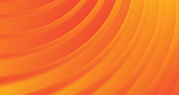 Абстрактный оранжевый фон с 3d волнами, образующими глянцевую текстуру атласа