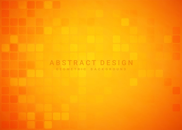 Sfondo arancione astratto con geometrica per banner poster