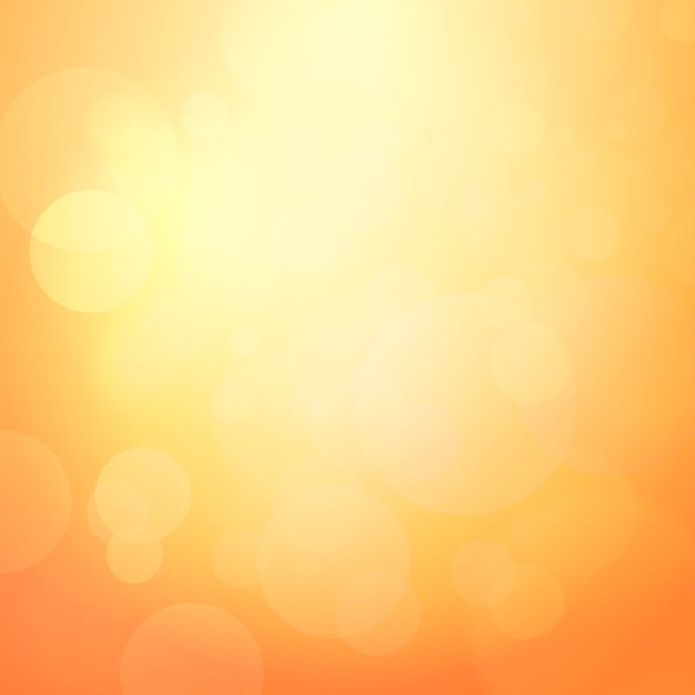 Vector abstract orange background with light bokeh vector illustration for copy and wallpapers