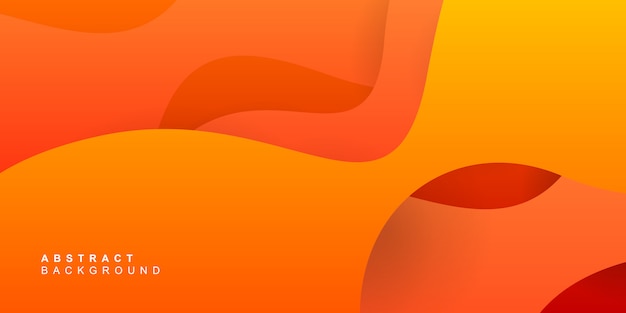 Abstract orange curve background